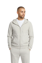 Cloud Grey Hooded Tech Vest