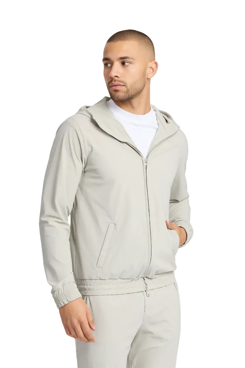 Cloud Grey Hooded Tech Vest