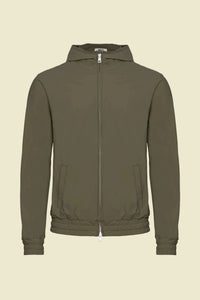 Dark Green Hooded Tech Vest