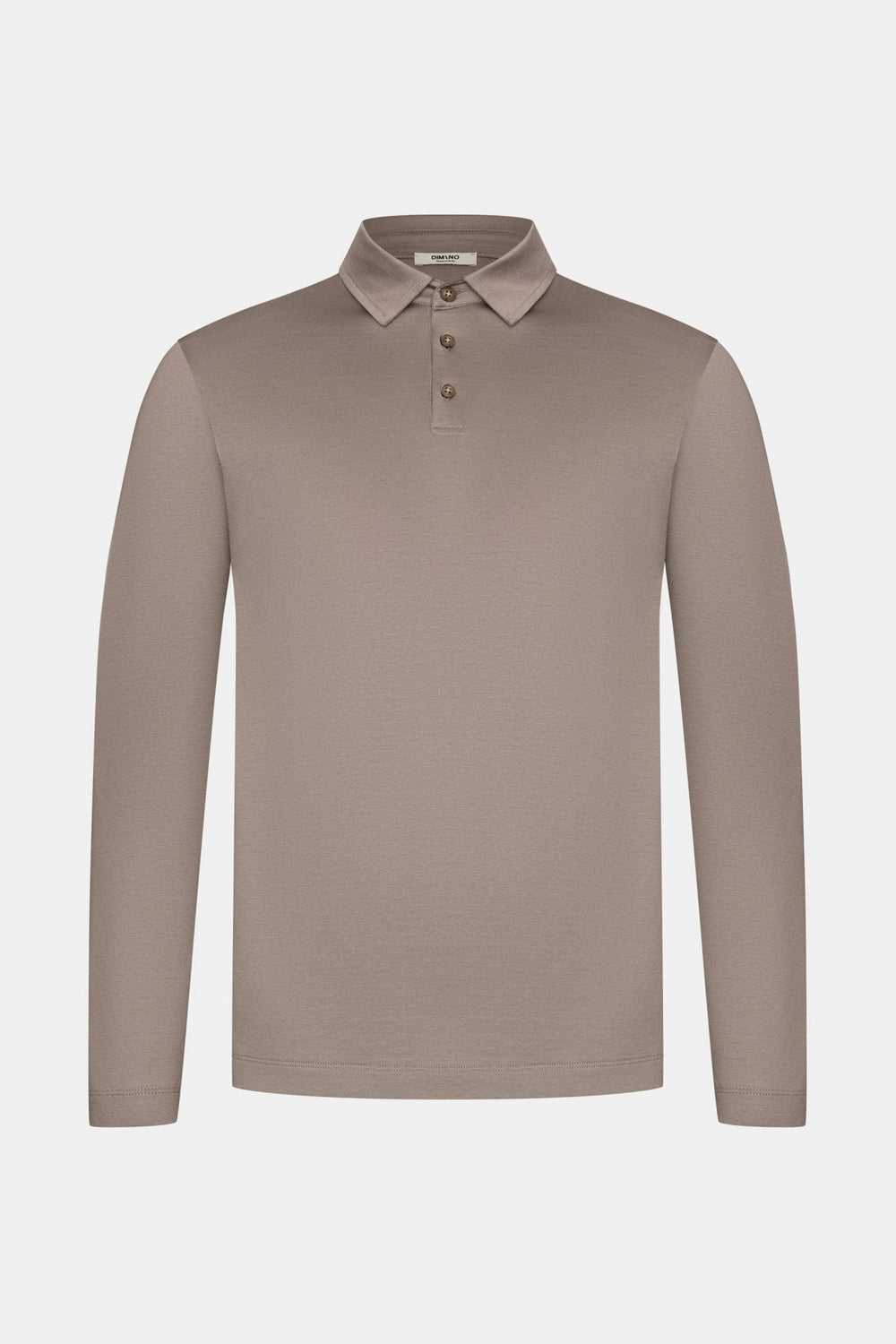Desert Taupe Longsleeve Polo Shirt