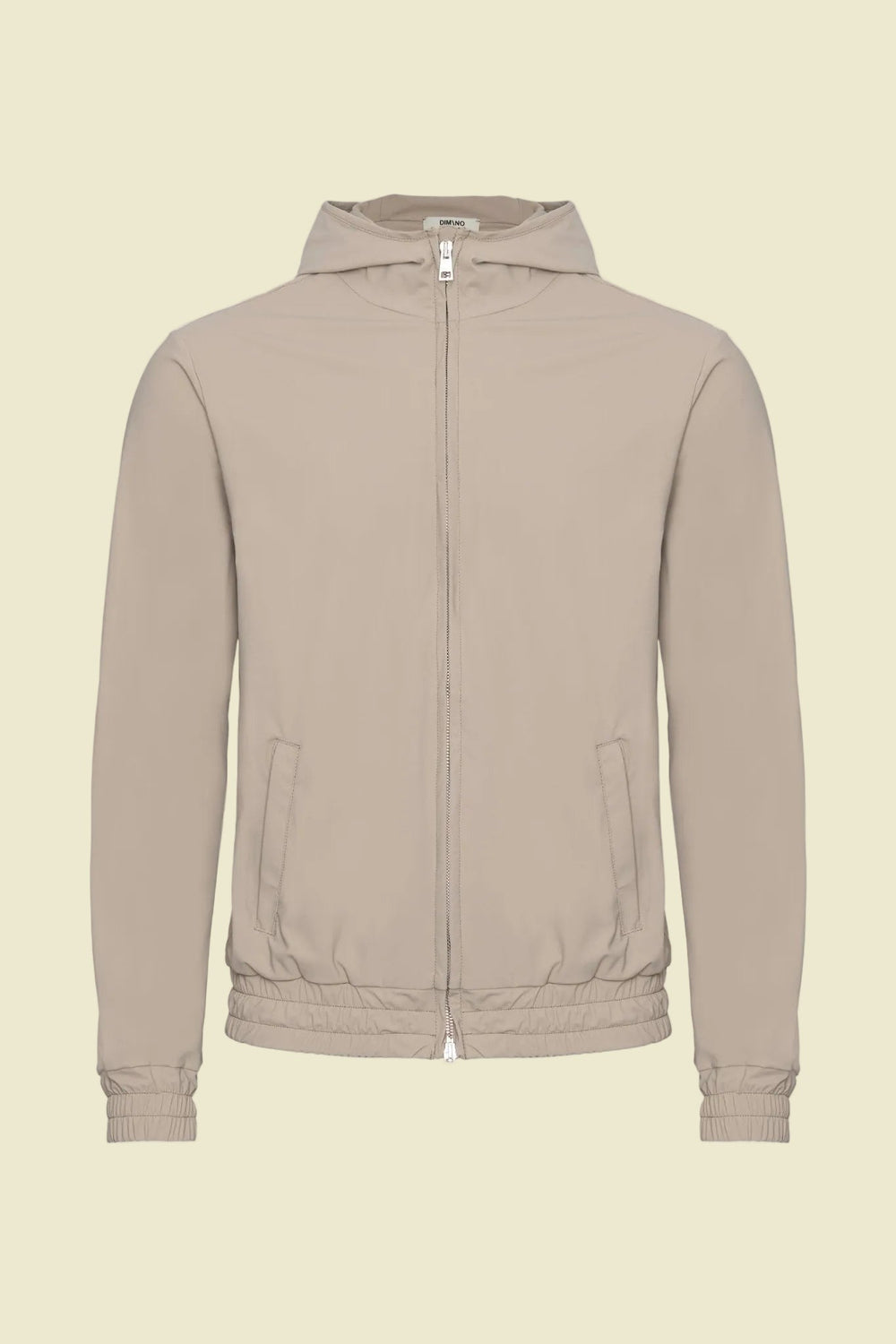 Light Beige Hooded Tech Vest