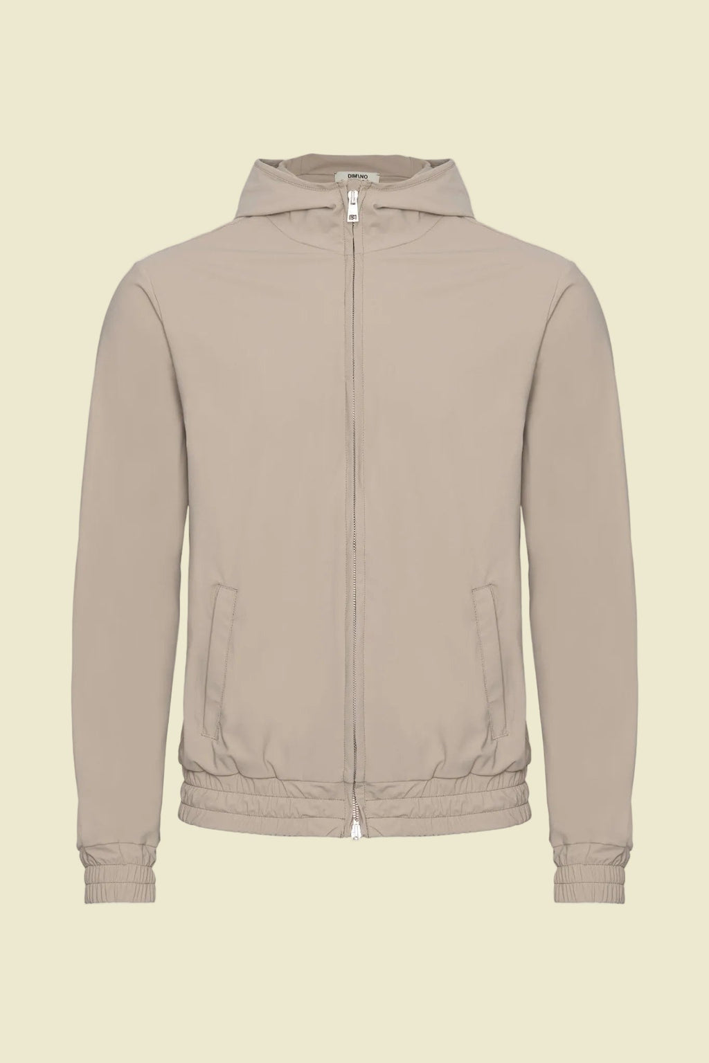 Light Beige Hooded Tech Vest