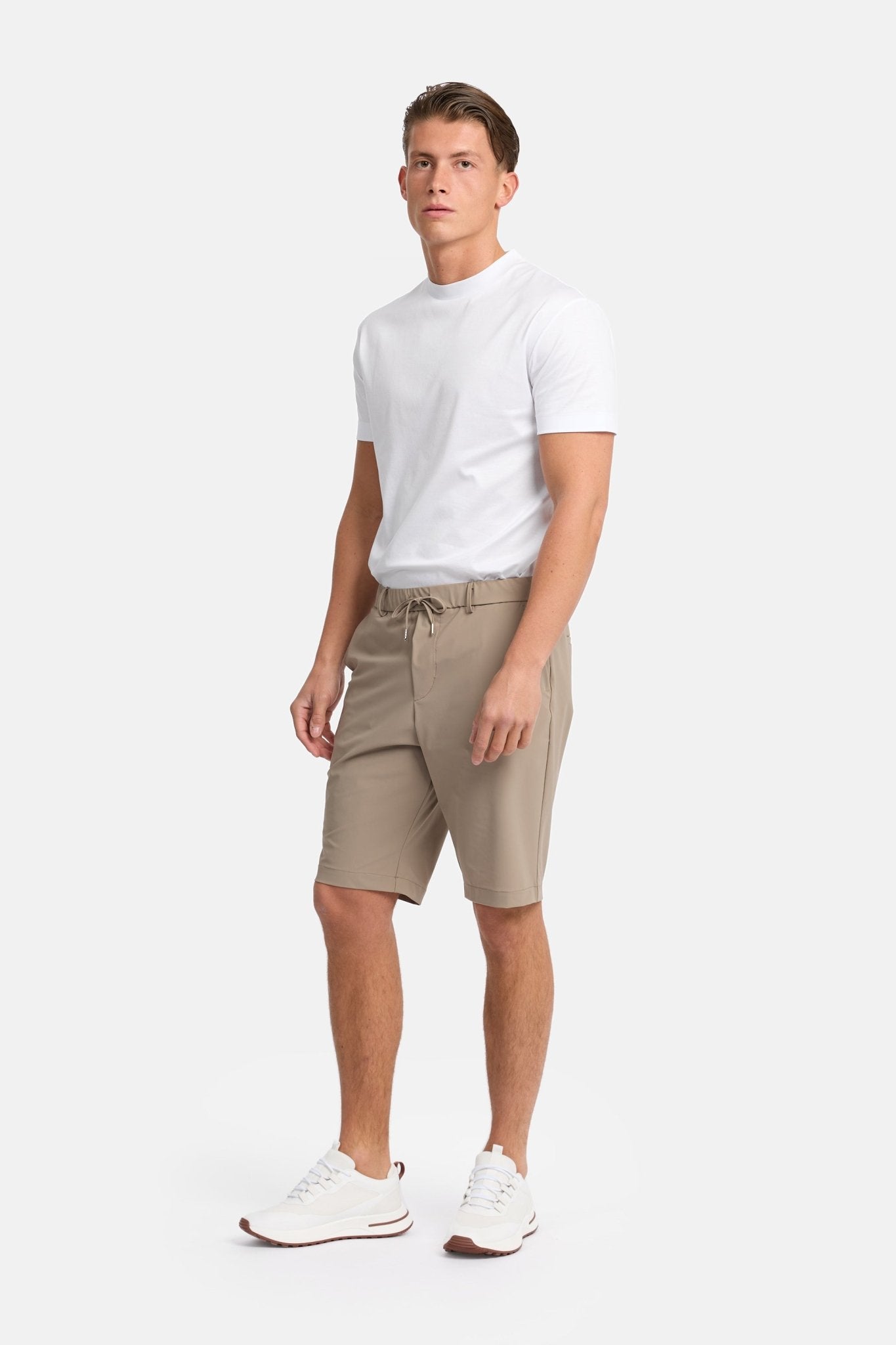 Light Beige Tech Shorts