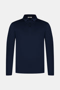 Midnight Blue Longsleeve Polo Shirt