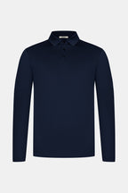 Midnight Blue Longsleeve Polo Shirt