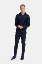Midnight Blue Longsleeve Polo Shirt