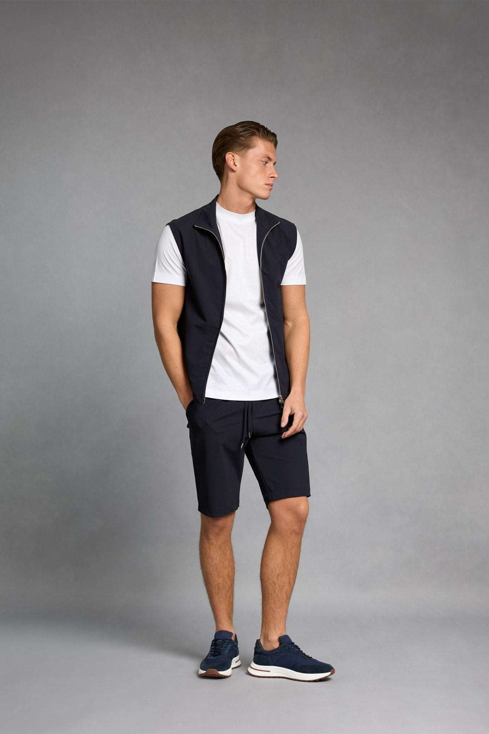 Midnight Blue Tech Shorts