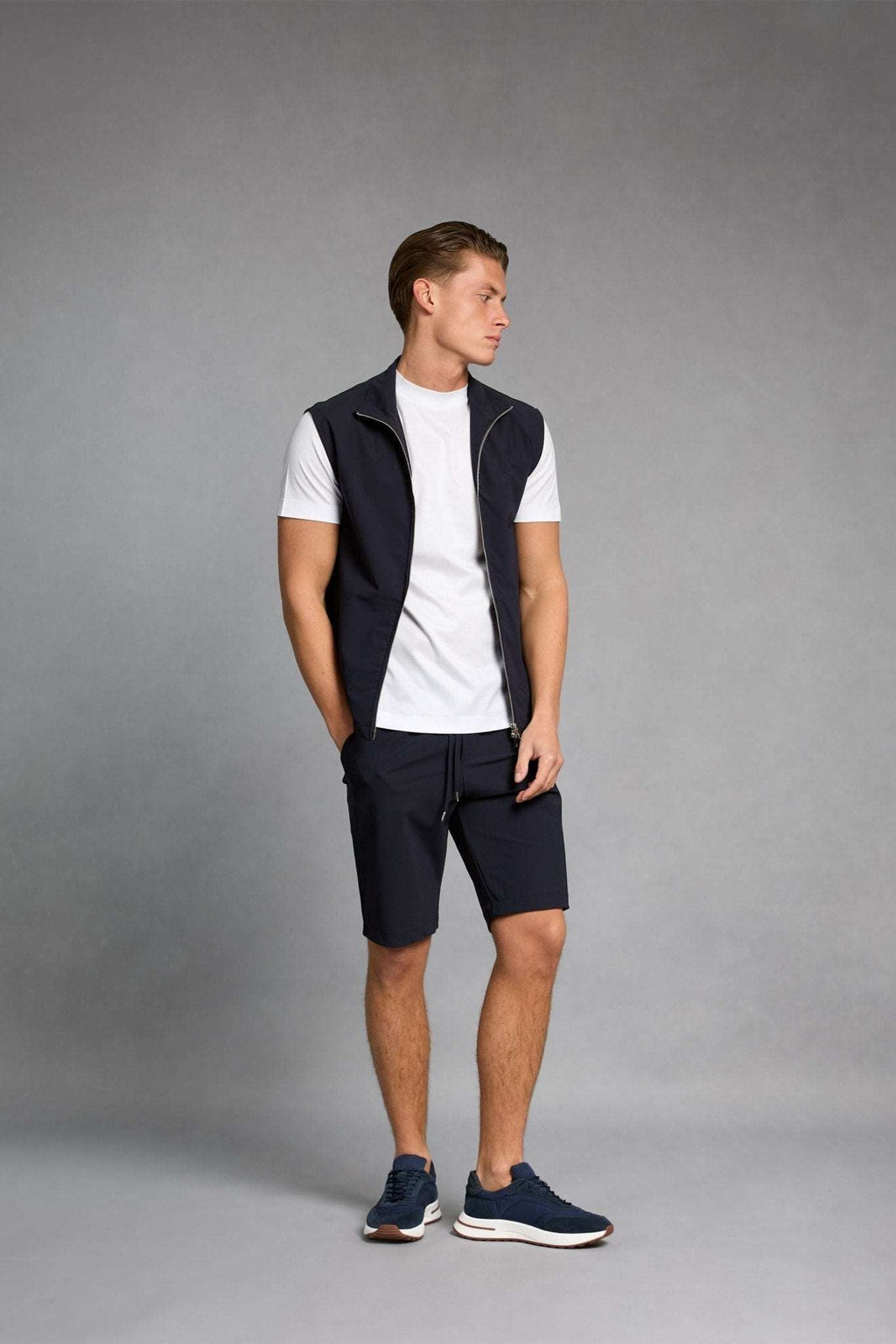 Midnight Blue Tech Shorts