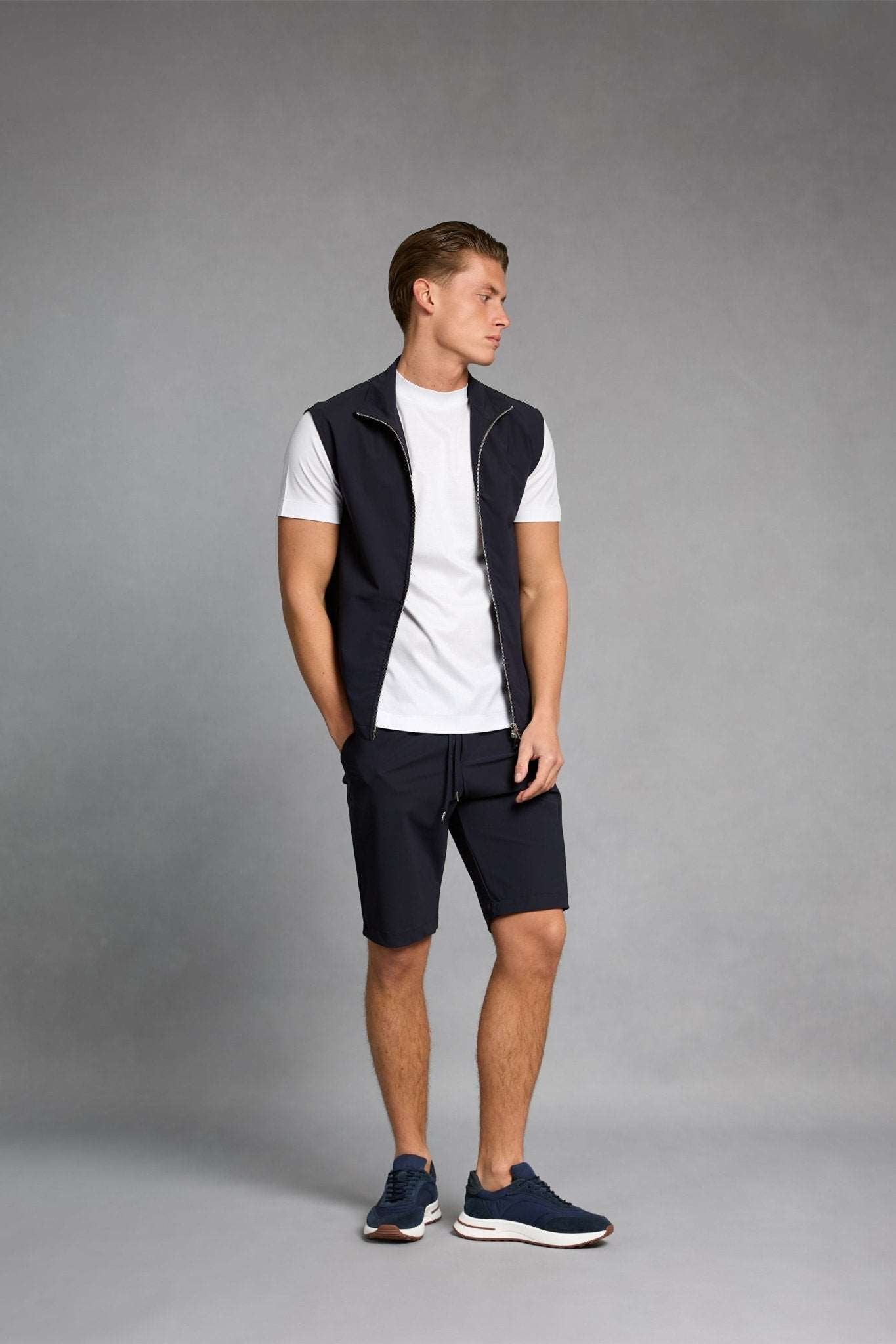 Midnight Blue Tech Shorts