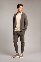 Mocha Brown Hooded Tech Suit