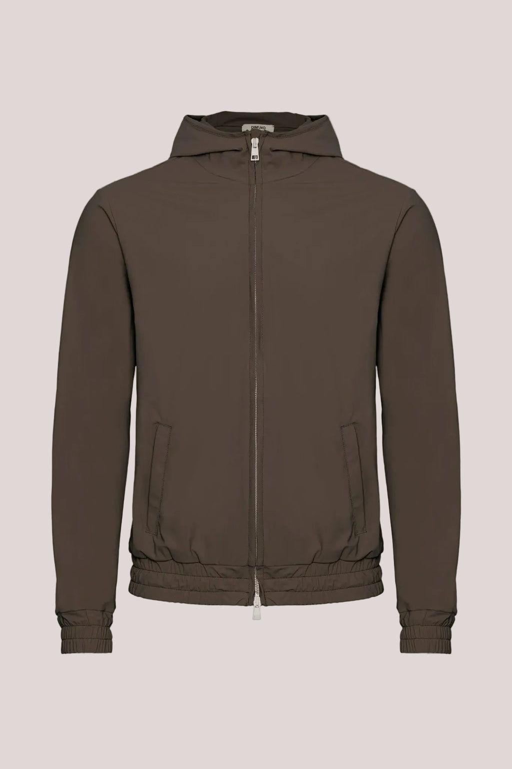 Mocha Brown Hooded Tech Vest