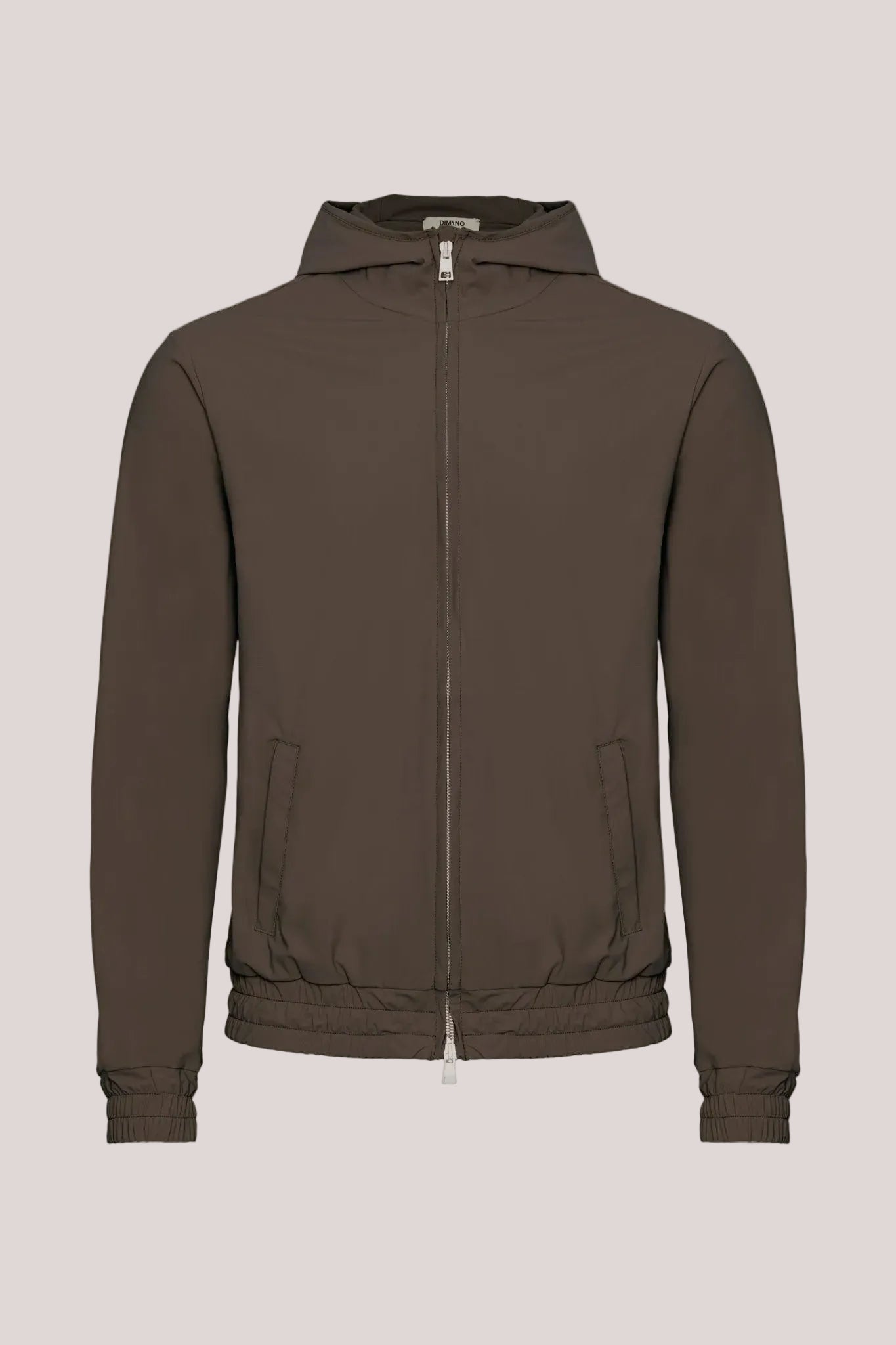 Mocha Brown Hooded Tech Vest