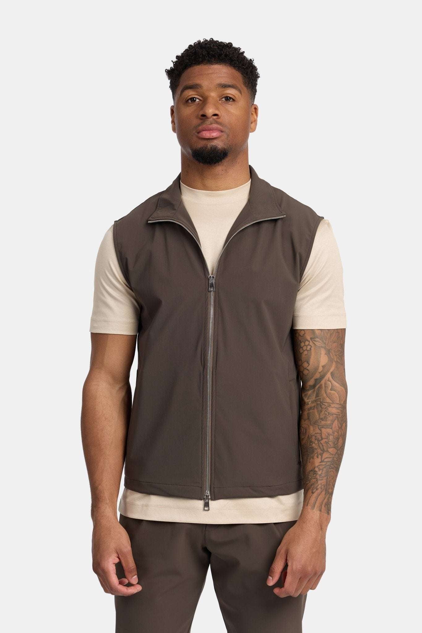 Mocha Brown Tech Gilet